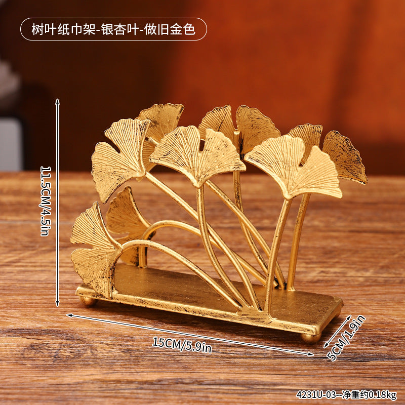 Decorative Ginkgo Leaf Desk Organizer Homeandso