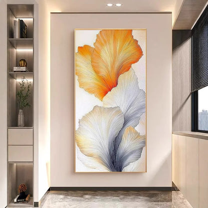 Embossed Floral Canvas Wall Art Homeandso