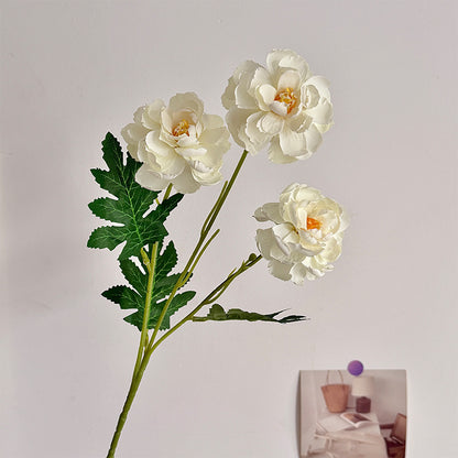 Lifelike Artificial Peony Floral Stem