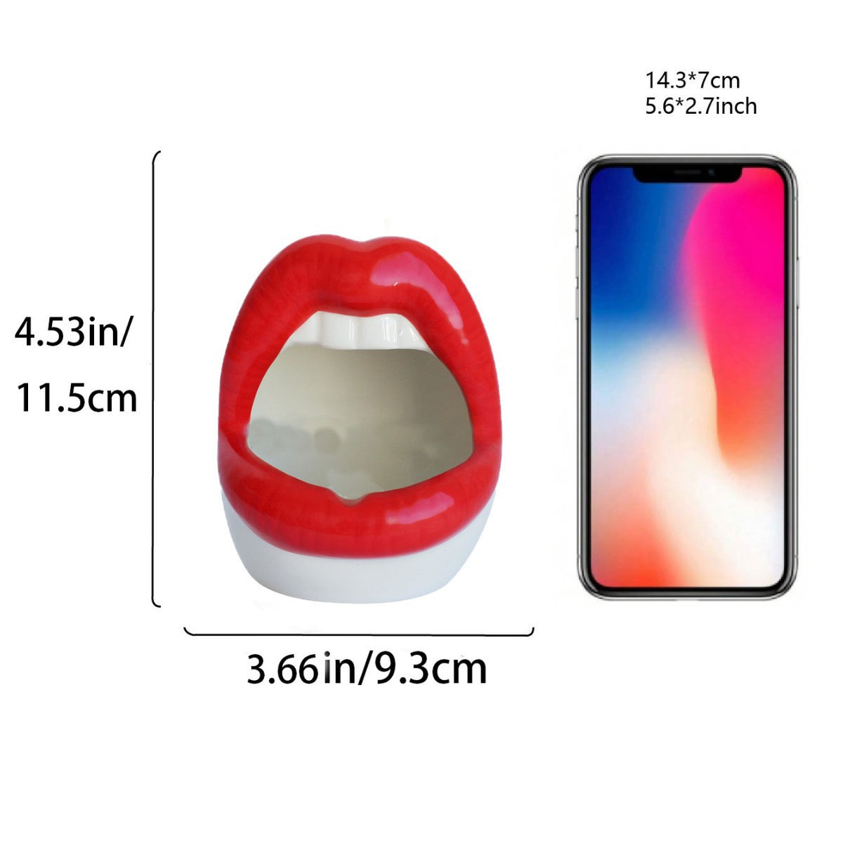 Lip-Shaped Phone Holder Homeandso
