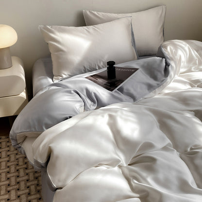 Luxurious Silk Duvet Cover Set Homeandso