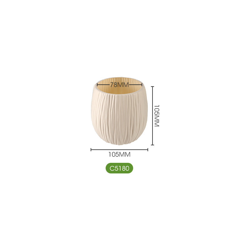 Textured Modern Ceramic Garden Planter Homeandso
