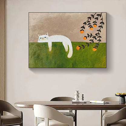 Artistic Cat-Themed Canvas Wall Art Homeandso
