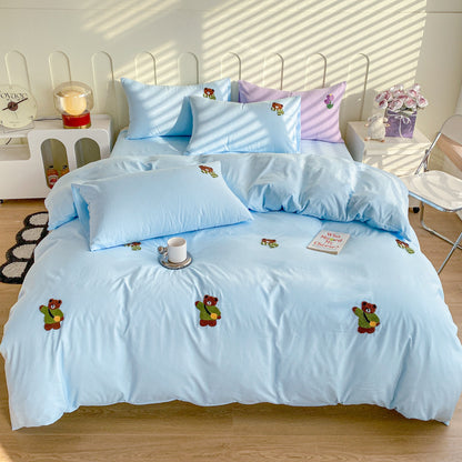 Playful Panda-Themed Duvet Cover Set Homeandso