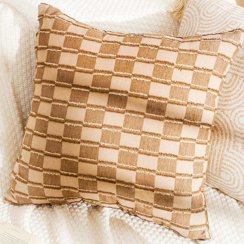 Abstract Textured Lumbar Pillow