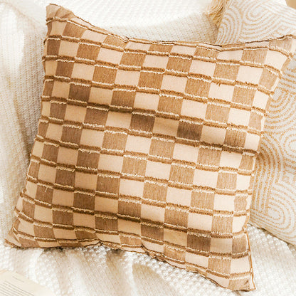 Abstract Textured Lumbar Pillow