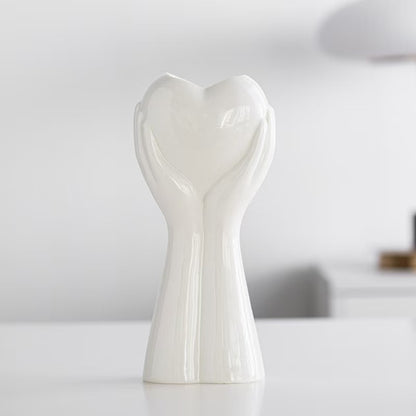 Heart-Shaped Hand Sculpture Homeandso