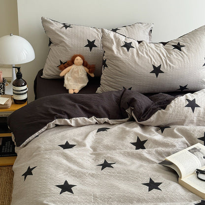 Playful Cartoon Character Bedding Set Homeandso