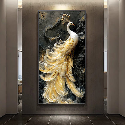 Elegant Framed Peacock Art Print Homeandso