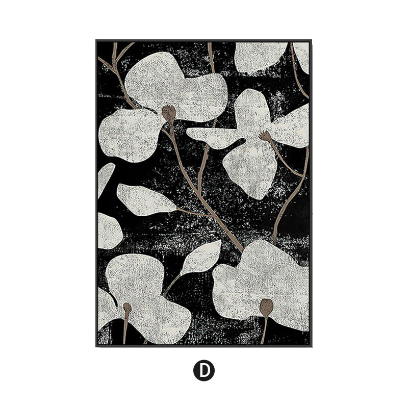 Abstract Floral Canvas Art Print Homeandso