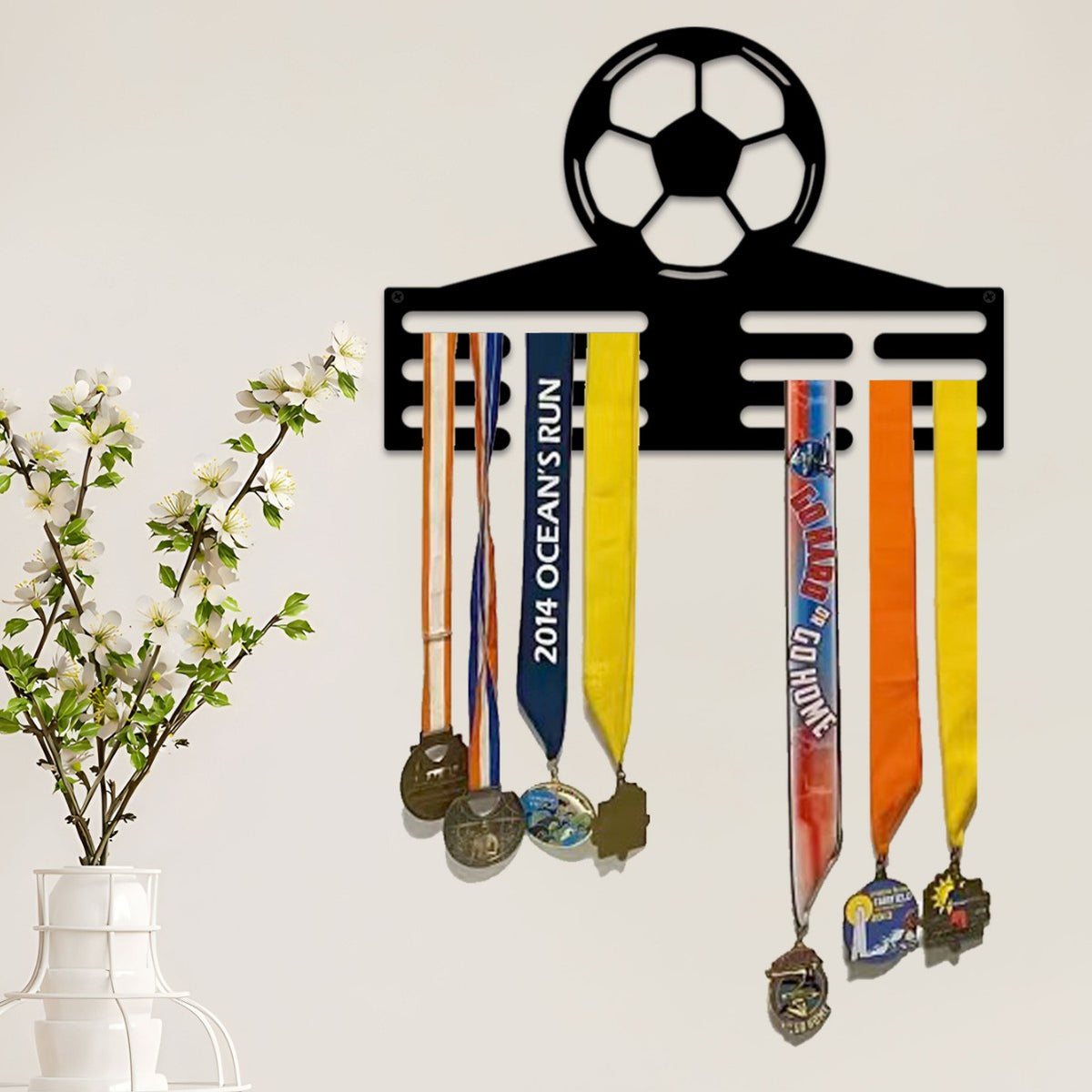 Soccer-Themed Wall Storage Rack Homeandso
