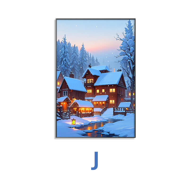 Winter Wonderland Scene Framed Wall Art Homeandso