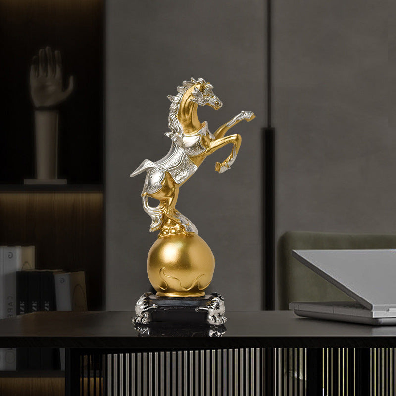 Decorative Equestrian Statue Homeandso