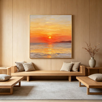 Sunset Landscape Art Print Homeandso