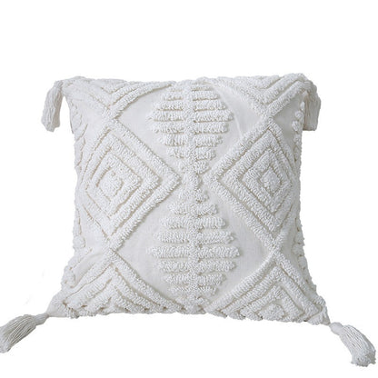 Textured Fabric Throw Pillow