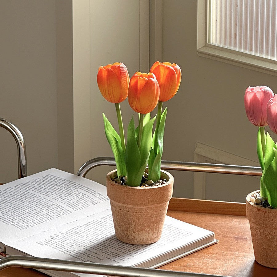Decorative Faux Tulip Plant
