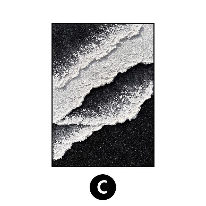 Coastal Wave Textured Canvas Artwork Homeandso