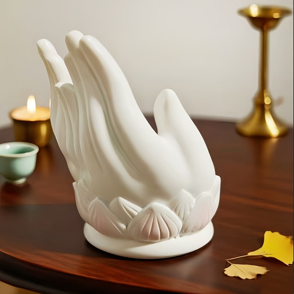 Decorative Hand-Shaped Incense Holder Homeandso