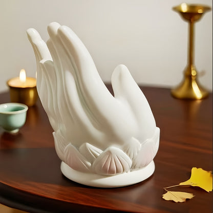 Decorative Hand-Shaped Incense Holder Homeandso