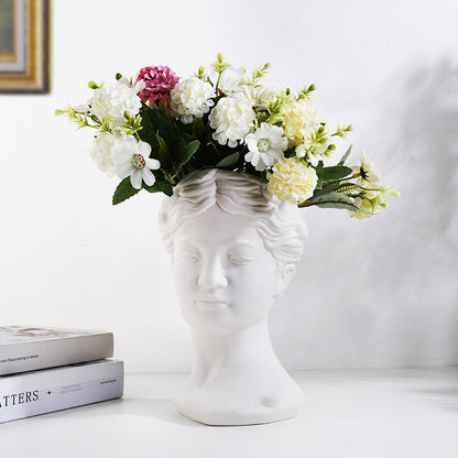 Decorative Ceramic Head Planter Homeandso