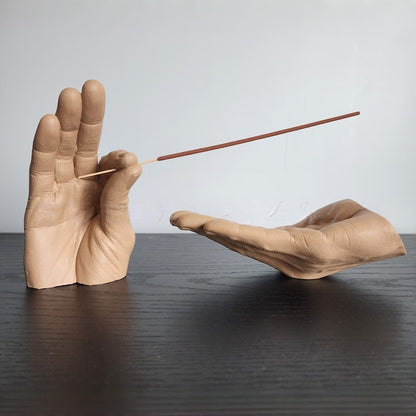 Decorative Hand Gesture Incense Holder Homeandso