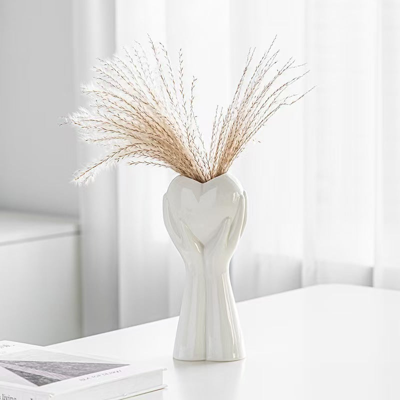 Heart-Shaped Hand Sculpture Homeandso