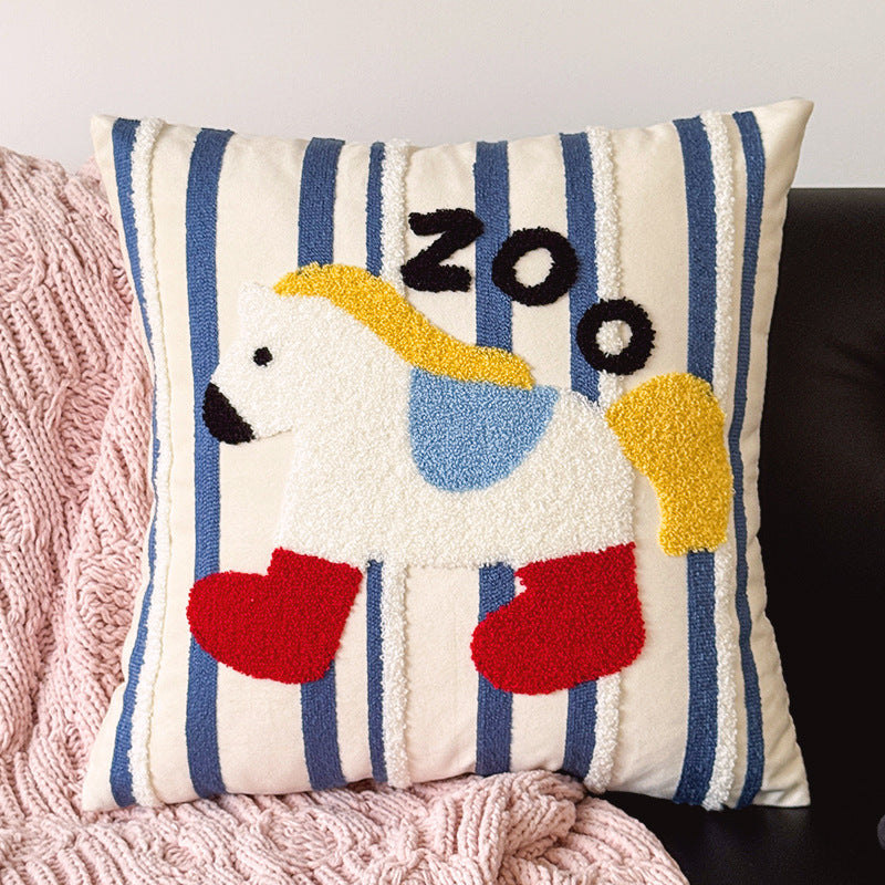 Star-Shaped Plush Cushion