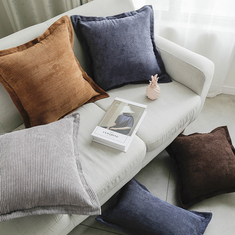Textured Corduroy Throw Pillow