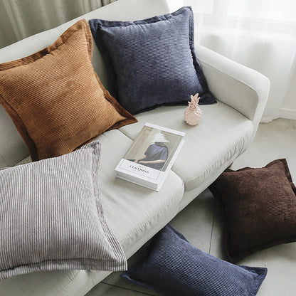 Textured Corduroy Throw Pillow