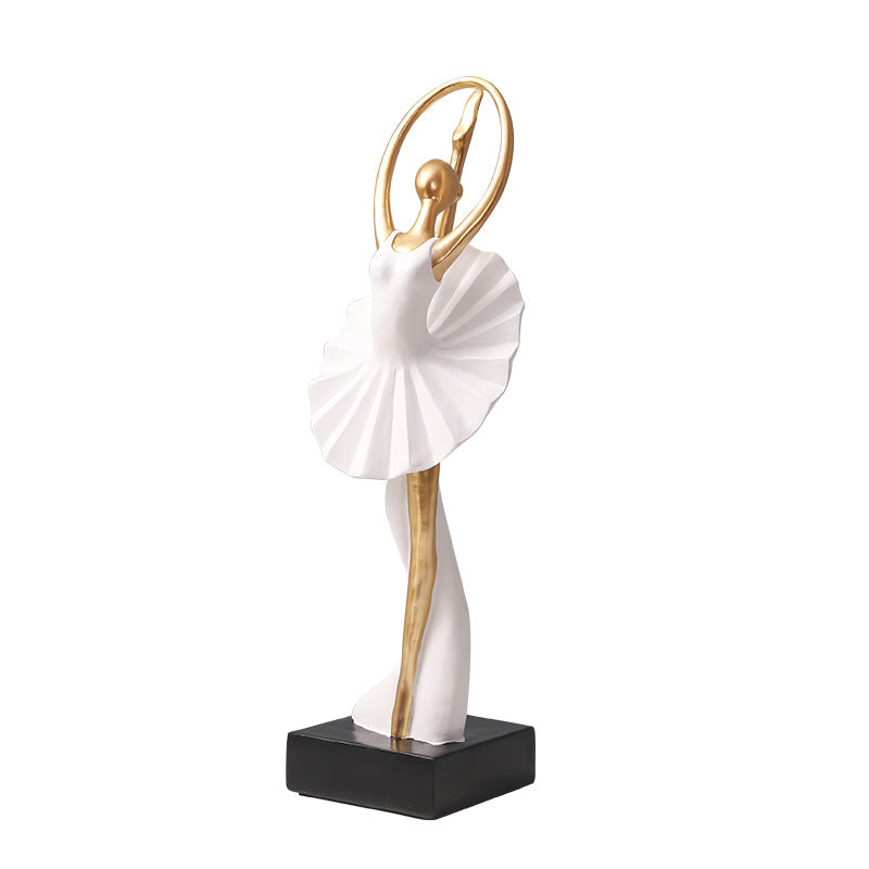 Elegant Dancing Figure Sculpture Homeandso