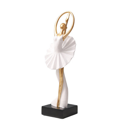 Elegant Dancing Figure Sculpture Homeandso
