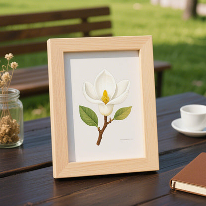 Floral Illustration Display Frame