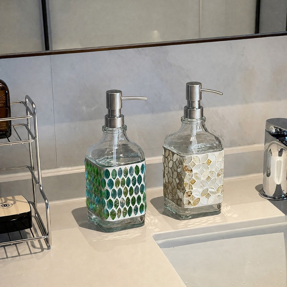 Decorative Liquid Soap Dispenser Set
