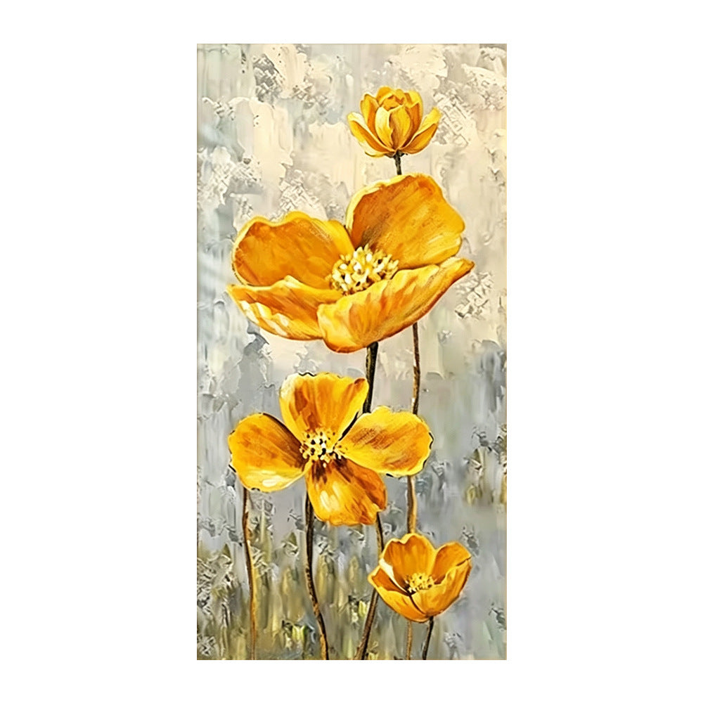 Floral Painted Canvas Artwork Homeandso