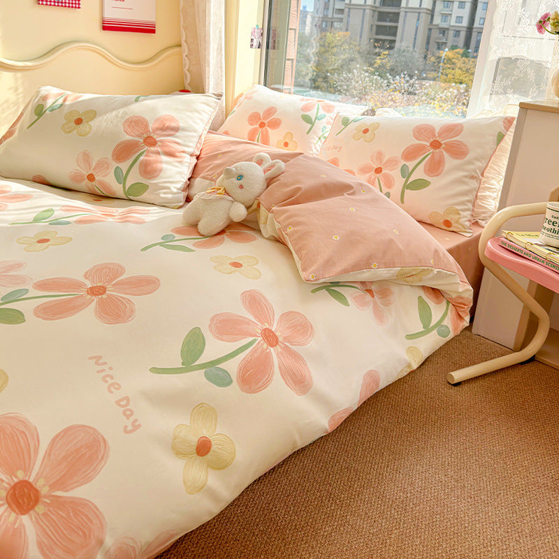 Decorative Floral Patterned Bedding Set Homeandso