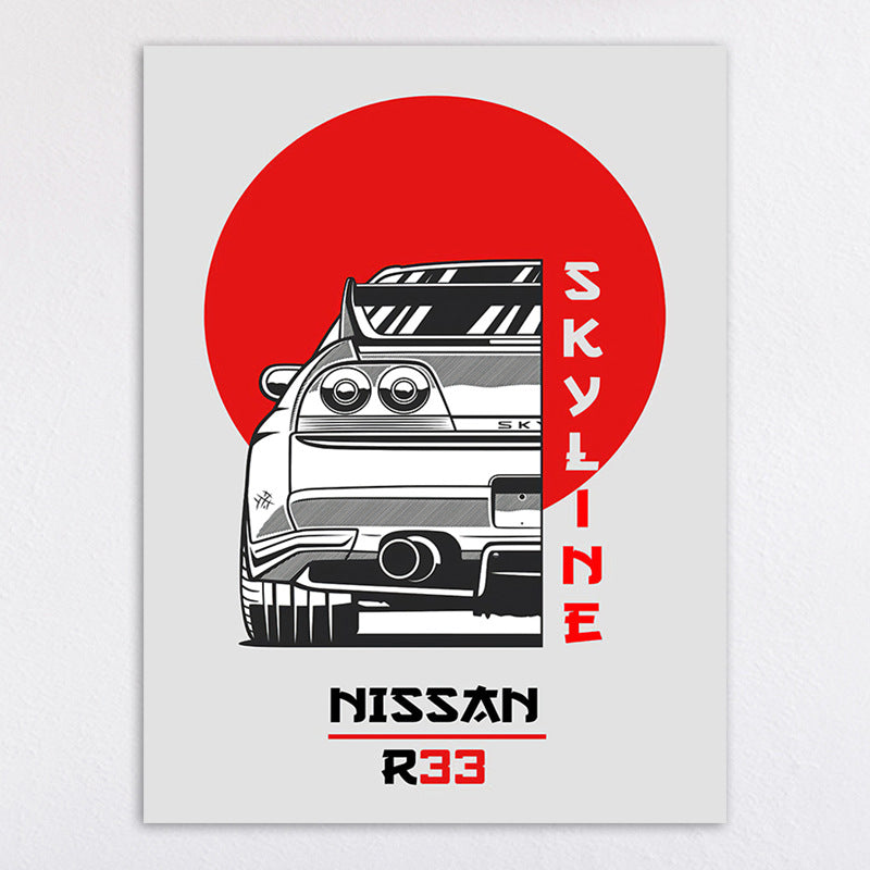 Automotive Art Print Homeandso