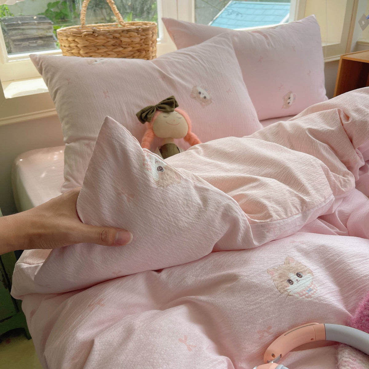 Playful Cartoon Duvet Cover Set Homeandso