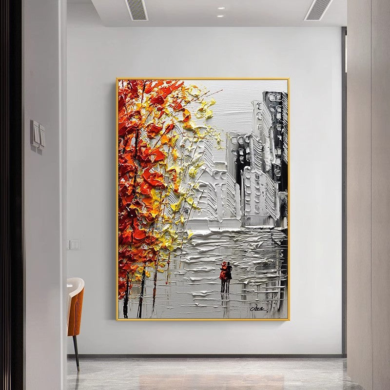 Urban Impressionist Cityscape Canvas Art Homeandso