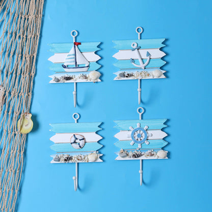 Nautical-Themed Wall Hook Decor Homeandso