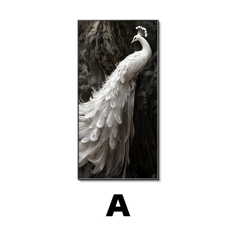 Elegant Framed Peacock Art Print Homeandso
