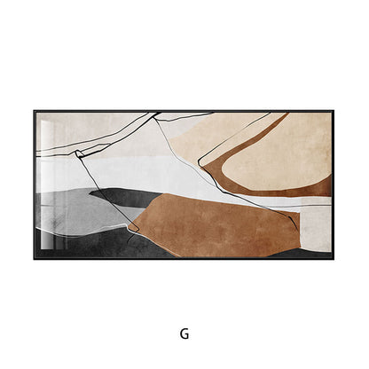 Abstract Geometric Framed Artwork Homeandso