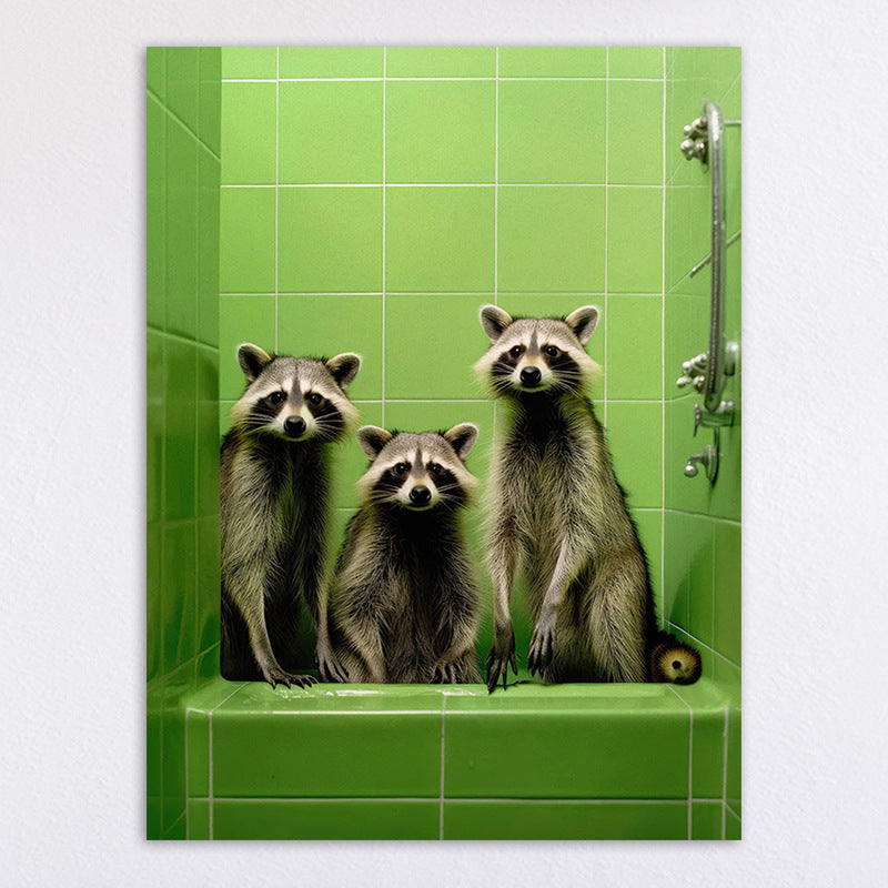 Whimsical Cat-Themed Wall Art Print Homeandso
