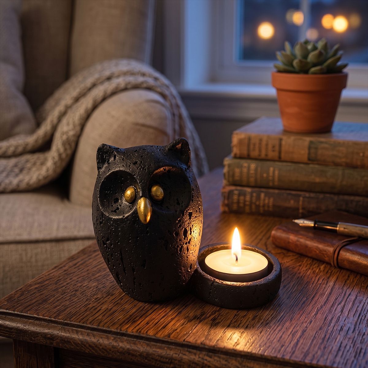 Decorative Owl Figurine for Home Decor