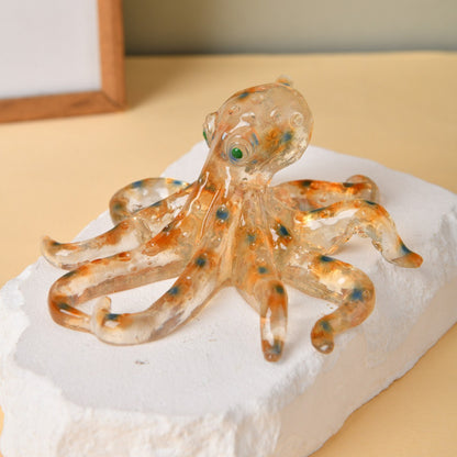 Decorative Glass Octopus Figurine Homeandso