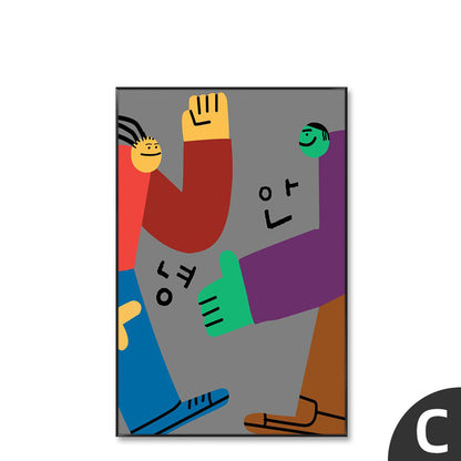 Whimsical Character Canvas Wall Art Homeandso