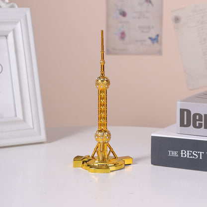 Decorative Metallic Tower Sculpture Homeandso