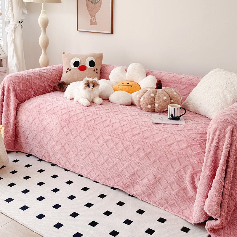 Cozy Textured Throw Blanket