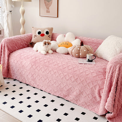 Cozy Textured Throw Blanket