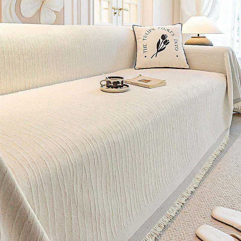 Cozy Knitted Sofa Cover