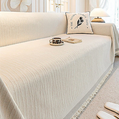 Cozy Knitted Sofa Cover